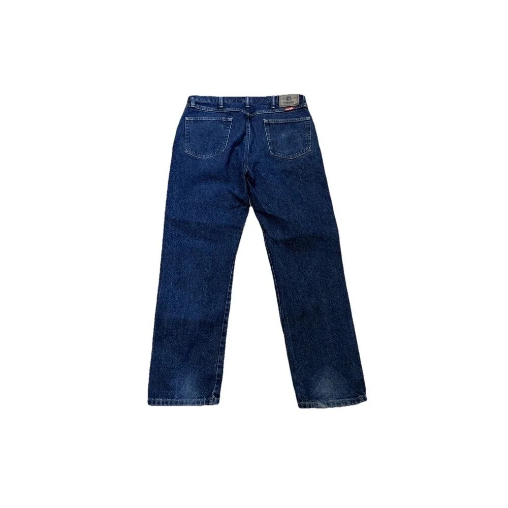Wrangler Jeans Mens 36 X 32 Dark Wash Regular Fit Western Denim Cowboy Straight